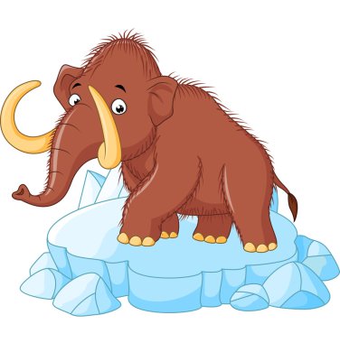 Mutlu mamut karikatür