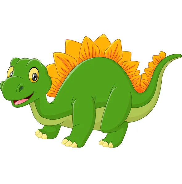 Kreslený šťastný dinosaurus — Stockový vektor