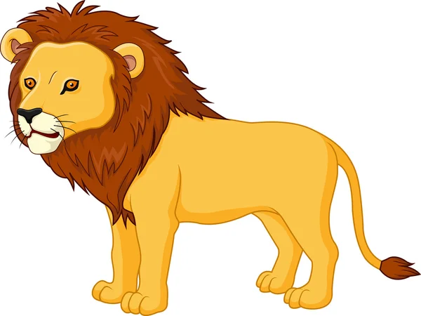 Lindo león de dibujos animados — Vector de stock