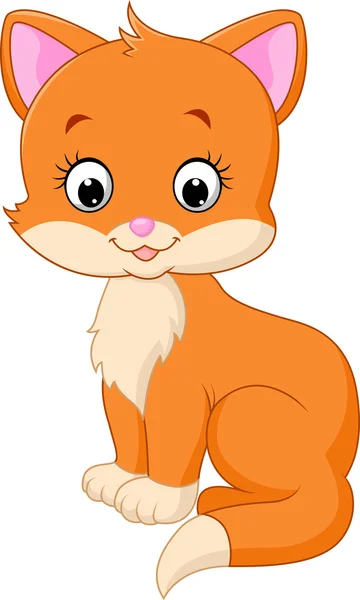 Schattig kat cartoon — Stockvector