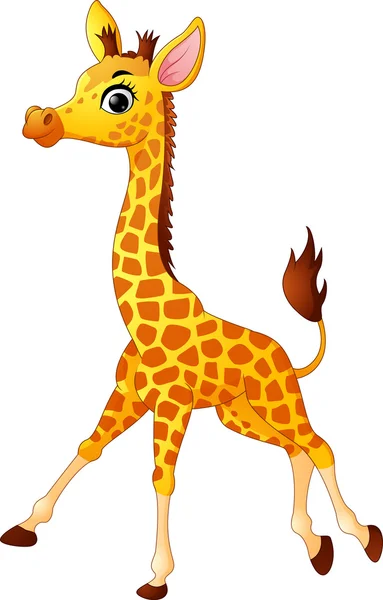 Słodka kreskówka z żyrafą — Wektor stockowy