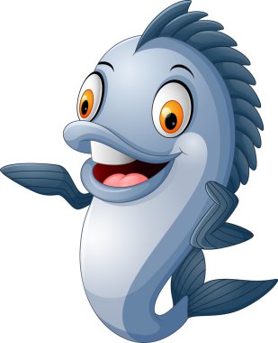 Başparmak vaz çizgi film balık