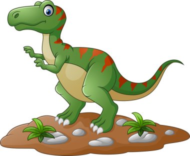 Cartoon Cute tyrannosaurus cartoon clipart