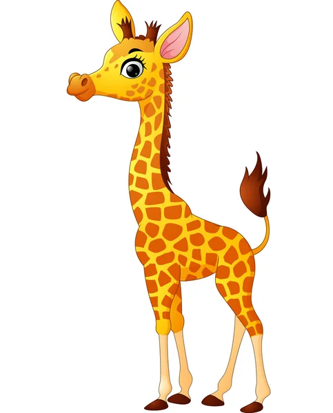 Schattig giraffe cartoon — Stockvector