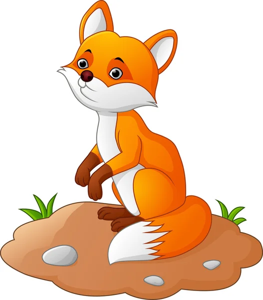 Illustration de bande dessinée Fox — Image vectorielle
