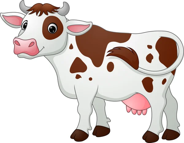 Happy cartoon cow — Stock Vector