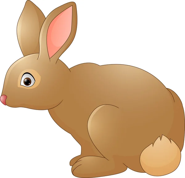 Милий кролик мультфільм — стоковий вектор