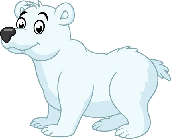 Desenhos animados de urso polar — Vetor de Stock