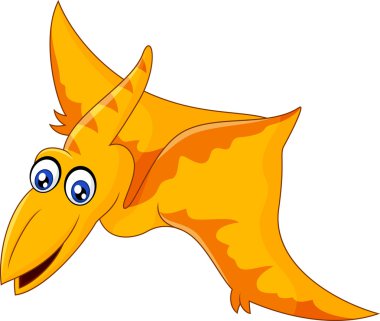 Çizgi film pterodactyl uçan