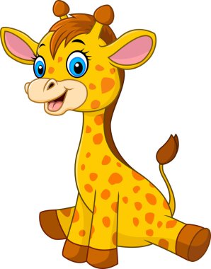 Çizgi film bebek zürafa