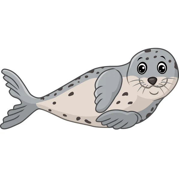 Cute seal cartoon — Stock Vector
