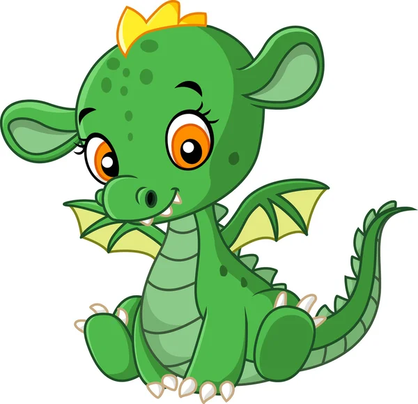 Lindo bebé dragón — Archivo Imágenes Vectoriales