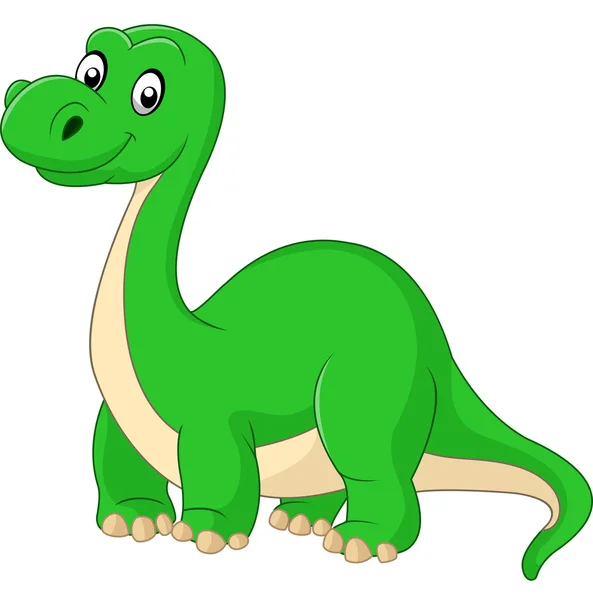 Tecknad söt dinosaurie — Stock vektor
