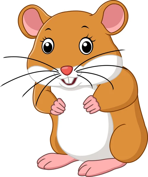 Cute mouse kartun - Stok Vektor