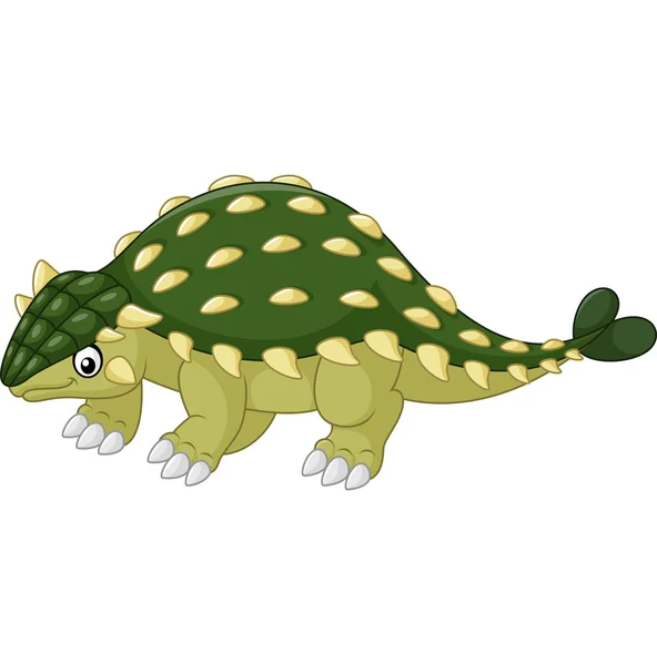 Ankylosaurus dinozor karikatür — Stok Vektör