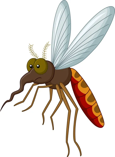 Cute mosquito cartoon — Stock Vector