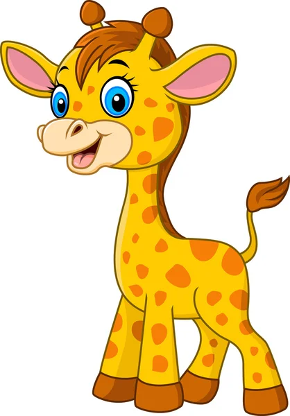 Bande dessinée girafe bébé — Image vectorielle