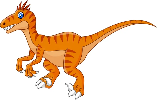 Kreslený dinosaurus izolovaných na bílém pozadí — Stockový vektor