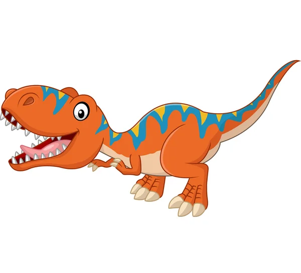 Cartoon šťastný tyrannosaurus — Stockový vektor