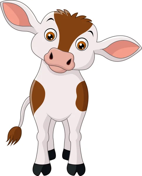 Caricatura de vaca feliz — Archivo Imágenes Vectoriales