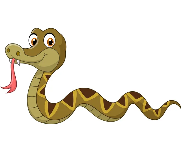 Cartoon personaggio serpente — Vettoriale Stock