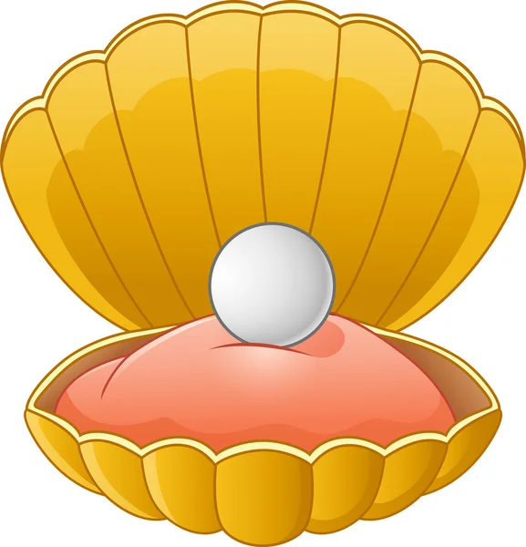 Cartoon Shell perle — Image vectorielle