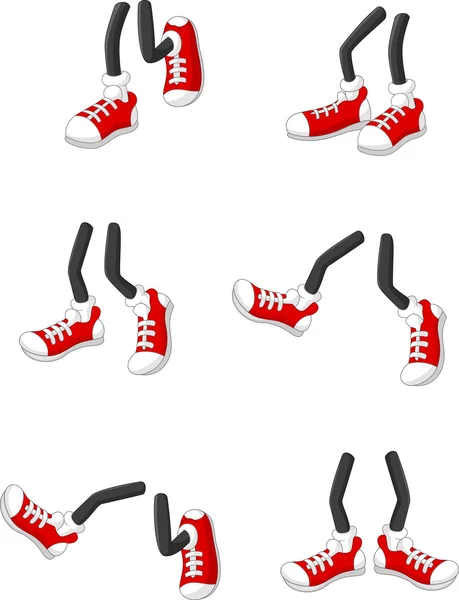 Cartoon Walking Feet Step And Sole Vector Art Stock Images Depositphotos
