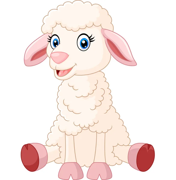 Schattige baby schapen — Stockvector