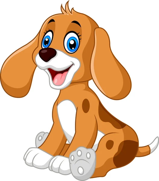 Leuke hond cartoon — Stockvector