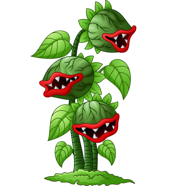 Cartoon carnivorous plant