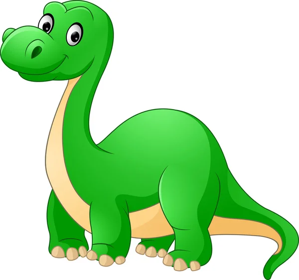 Dibujos animados dinosaurio lindo — Vector de stock