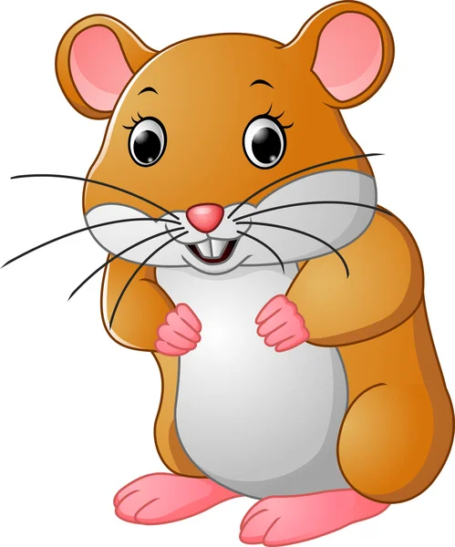 Cute mouse kartun - Stok Vektor