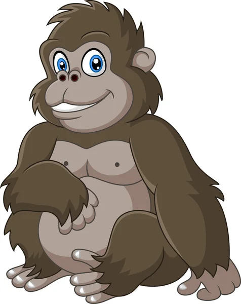 Aranyos baba gorilla rajzfilm — Stock Vector