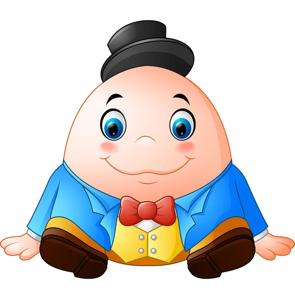 Humpty Dumpty Cartoon — Stock Vector