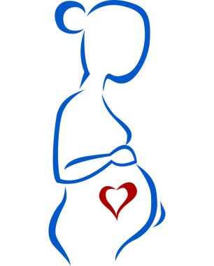 hamile kadın sembolü