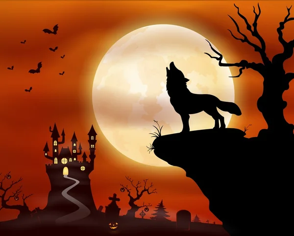 Cartoon wolf howling Vector Art Stock Images | Depositphotos