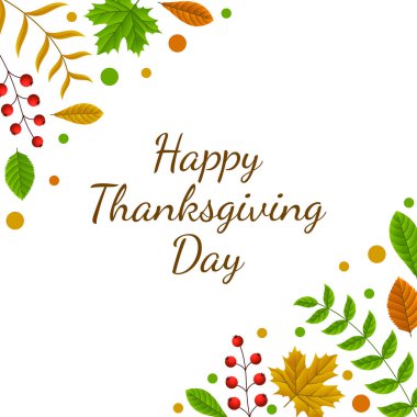 Şükran Günü afişi, poster, tebrik kartı ve davetiye geçmişi. Sonbahar sezonu yazıtları. Vektör illüstrasyonu.