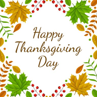 Şükran Günü afişi, poster, tebrik kartı ve davetiye geçmişi. Sonbahar sezonu yazıtları. Vektör illüstrasyonu.