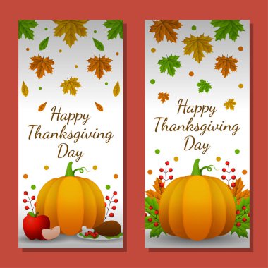 Şükran Günü afişi, poster, tebrik kartı ve davetiye geçmişi. Sonbahar sezonu yazıtları. Vektör illüstrasyonu.