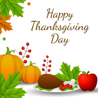 Şükran Günü afişi, poster, tebrik kartı ve davetiye geçmişi. Sonbahar sezonu yazıtları. Vektör illüstrasyonu.