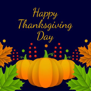 Şükran Günü afişi, poster, tebrik kartı ve davetiye geçmişi. Sonbahar sezonu yazıtları. Vektör illüstrasyonu.