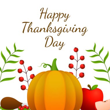 Şükran Günü afişi, poster, tebrik kartı ve davetiye geçmişi. Sonbahar sezonu yazıtları. Vektör illüstrasyonu.