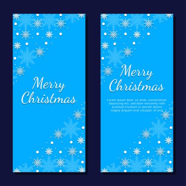 Noel arkaplan şablonları. Vektör tasarım elemanı. Broşür seti, poster şablonları. Vektör illüstrasyonu