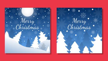 Noel arkaplan şablonları. Vektör tasarım elemanı. Broşür seti, poster şablonları. Vektör illüstrasyonu