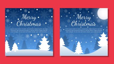 Noel arkaplan şablonları. Vektör tasarım elemanı. Broşür seti, poster şablonları. Vektör illüstrasyonu