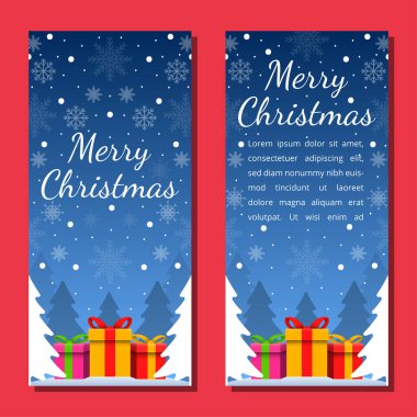 Noel arkaplan şablonları. Vektör tasarım elemanı. Broşür seti, poster şablonları. Vektör illüstrasyonu