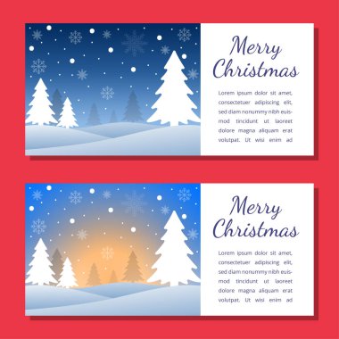 Noel arkaplan şablonları. Vektör tasarım elemanı. Broşür seti, poster şablonları. Vektör illüstrasyonu