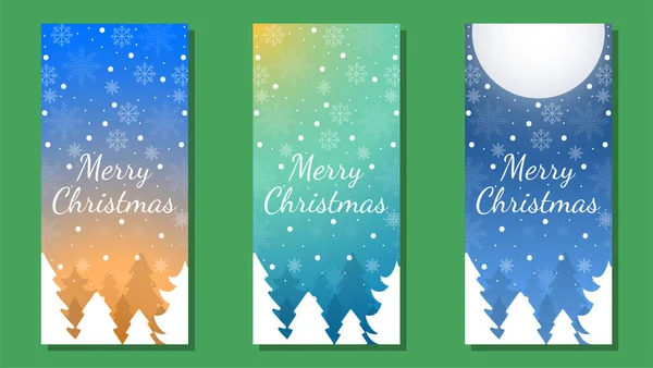 Vorlagen Für Weihnachtliche Hintergrundkarten Vektordesign Element Set Broschüren Plakatvorlagen Vektorillustration — Stockvektor