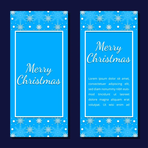 Christmas Background Card Templates Vector Design Element Set Brochure Poster — Stock Vector