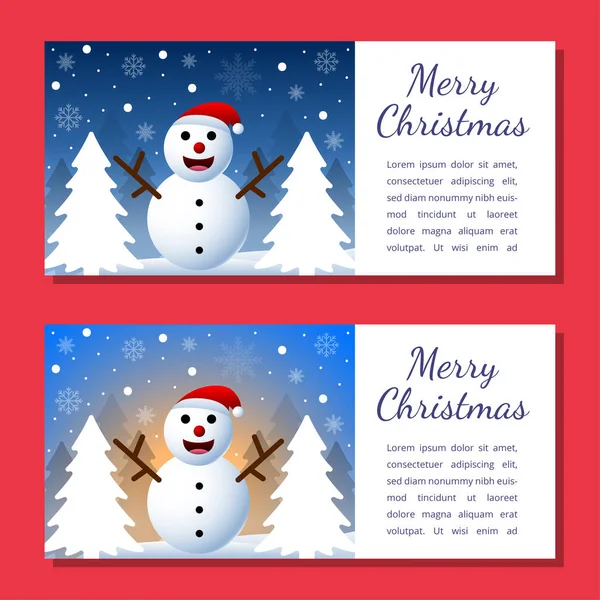 Christmas Background Card Templates Vector Design Element Set Brochure Poster — Stock Vector